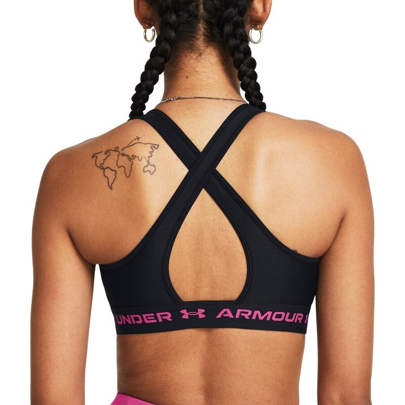 Podprsenka Under Armour Crossback Mid Bra-BLK 1361034-004