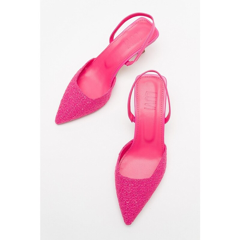 LuviShoes OVER Pink Women's Heeled Shoes