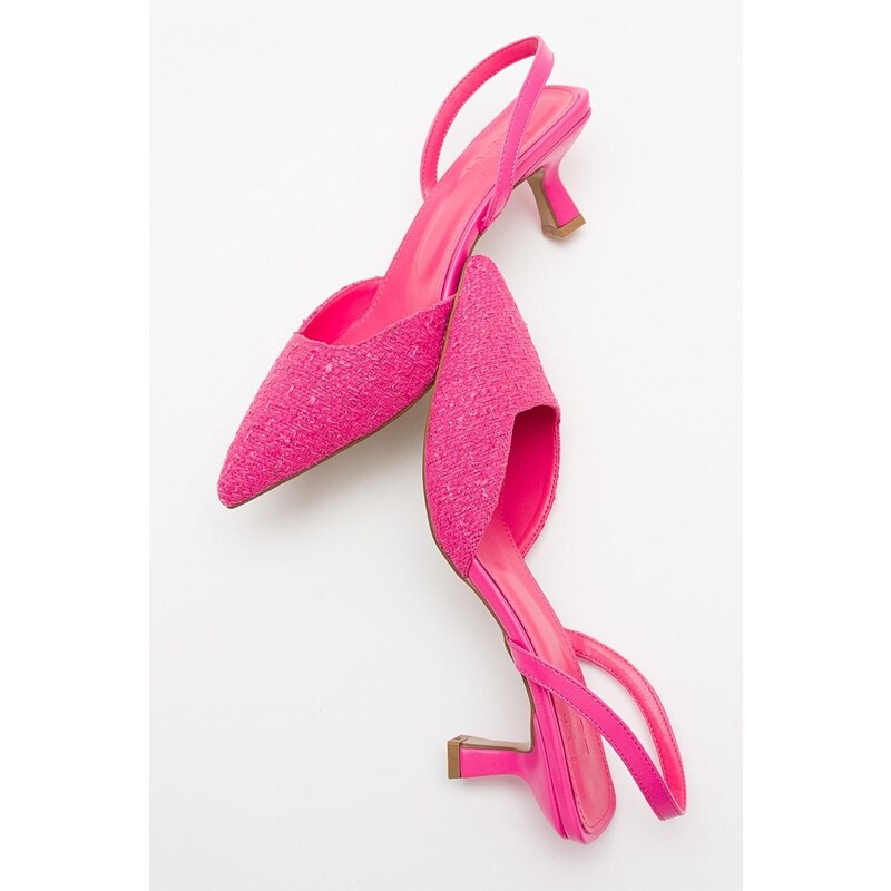 LuviShoes OVER Pink Women's Heeled Shoes
