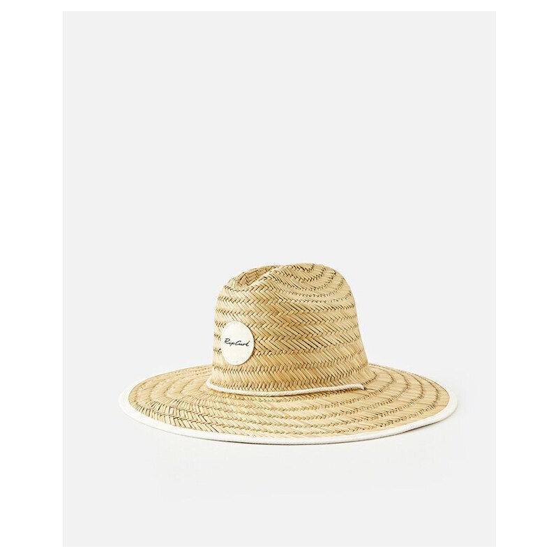 Klobouk Rip Curl SCRIPT STRAW SUN HAT Natural/Black