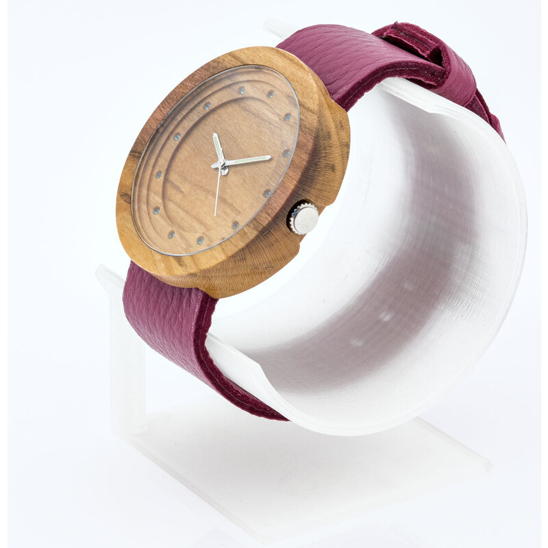 Katyba Dřevěné hodinky Excelsior Slivoň Bluma - V.Č.: 00358