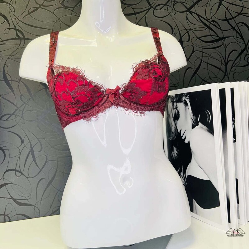 Agent Provocateur Mei Soiree Bra Dark Red