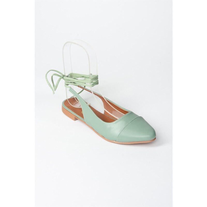 Fox Shoes Green Women's Tied Ankle Flats shoes