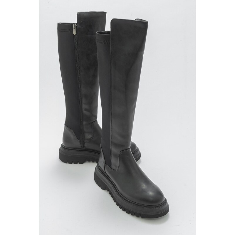 LuviShoes Shadow Black Womens Boots 90428585