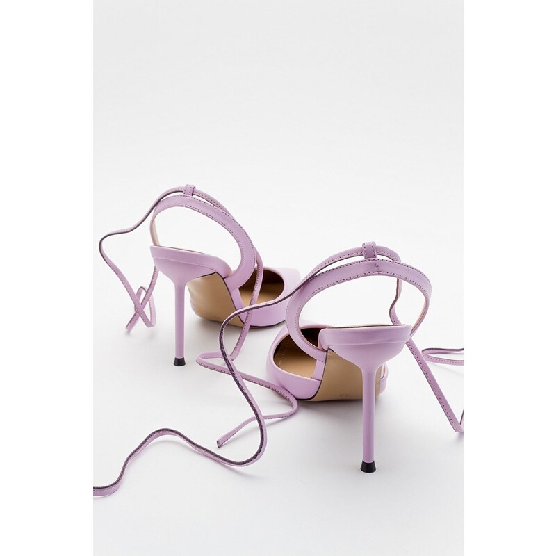 LuviShoes Bonje Lilac Women's Heeled Shoes