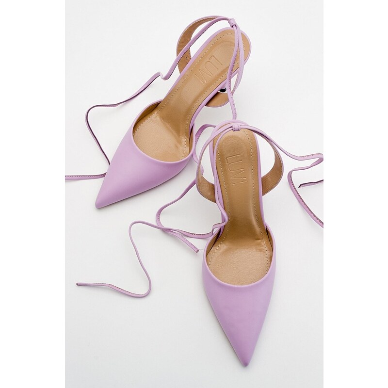 LuviShoes Bonje Lilac Women's Heeled Shoes