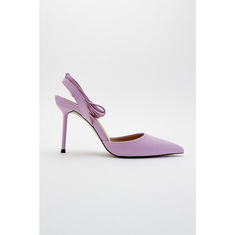 LuviShoes Bonje Lilac Women's Heeled Shoes