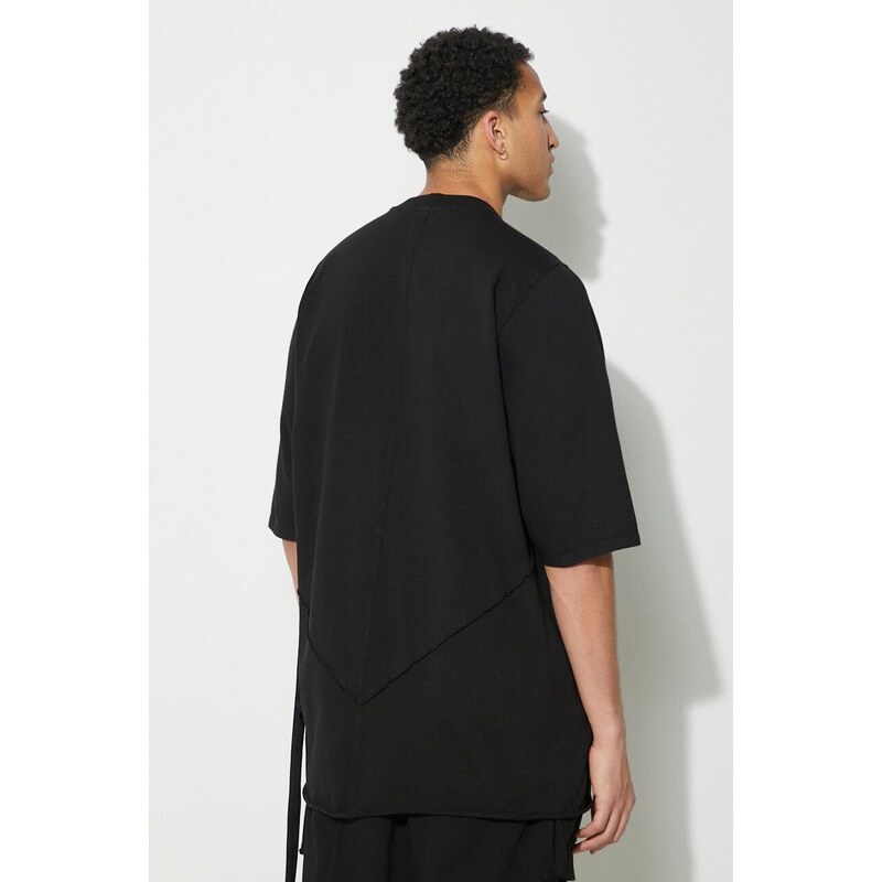 Bavlněné tričko Rick Owens Jumbo T-Shirt černá barva, DU01D1274.RIGET1.09