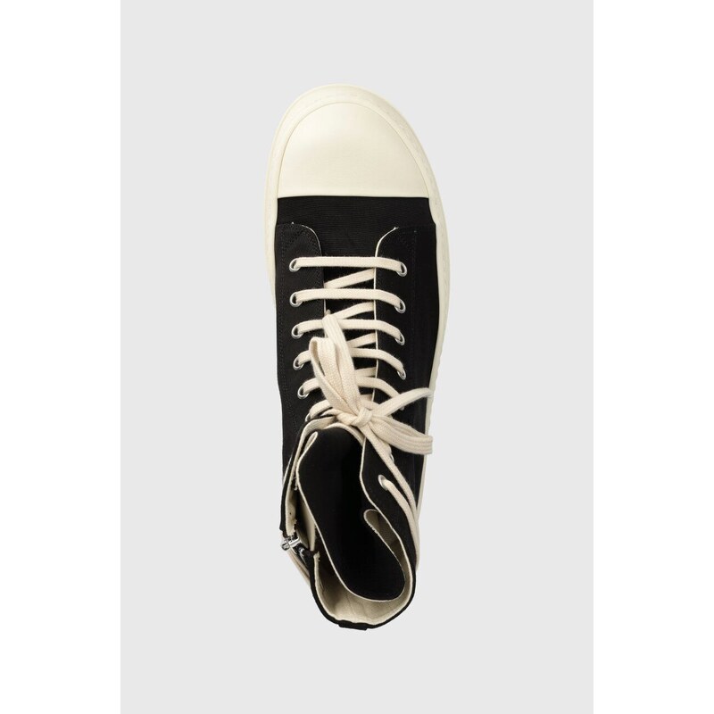 Kecky Rick Owens Woven Shoes Sneaks pánské, černá barva, DU01D1800.CBES1.911