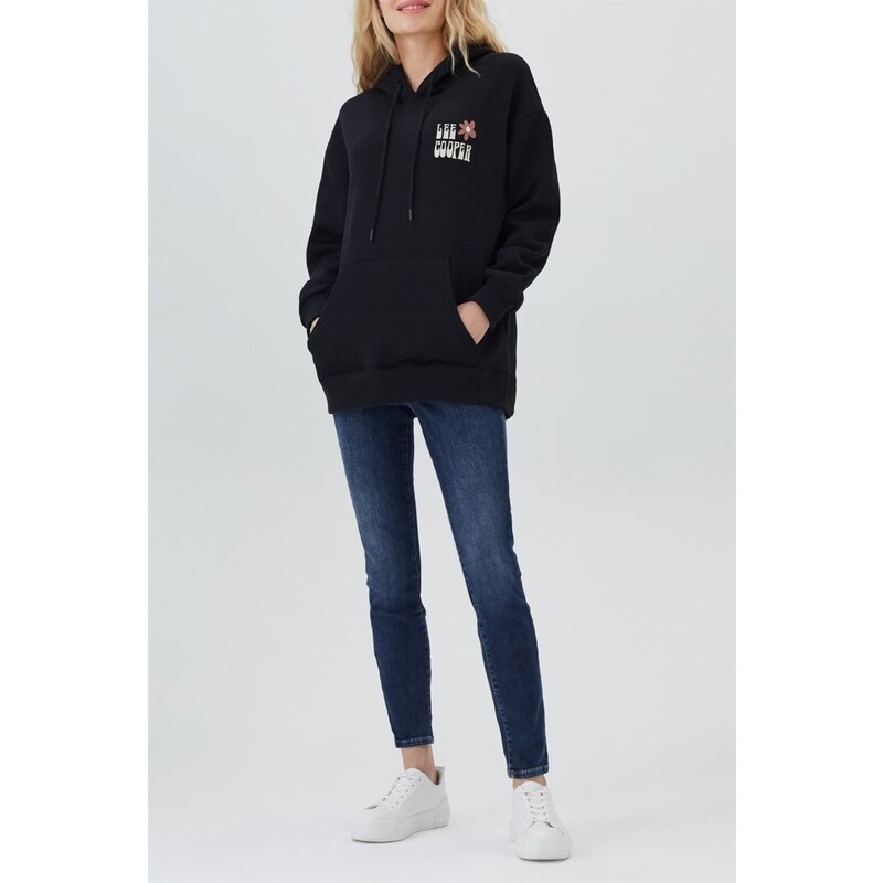 Lee Cooper Ella Women's Hooded Sweatshirt Black