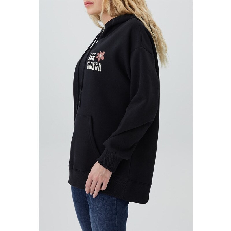 Lee Cooper Ella Women's Hooded Sweatshirt Black