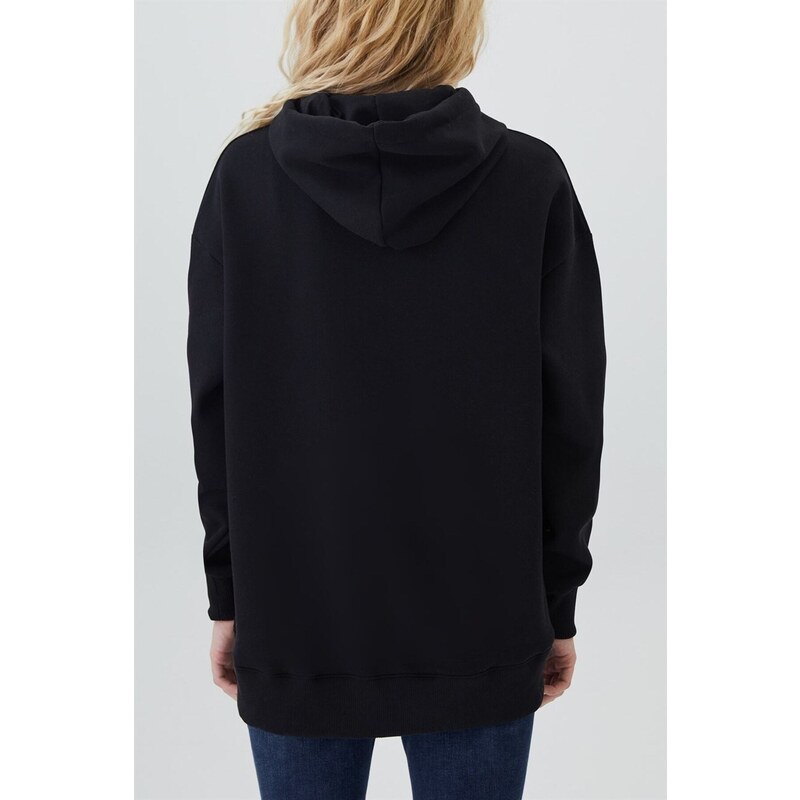 Lee Cooper Ella Women's Hooded Sweatshirt Black