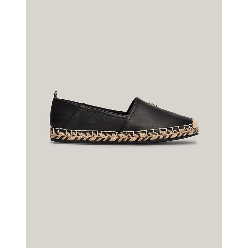 TOMMY HILFIGER TH LEATHER FLAT ESPADRILLE