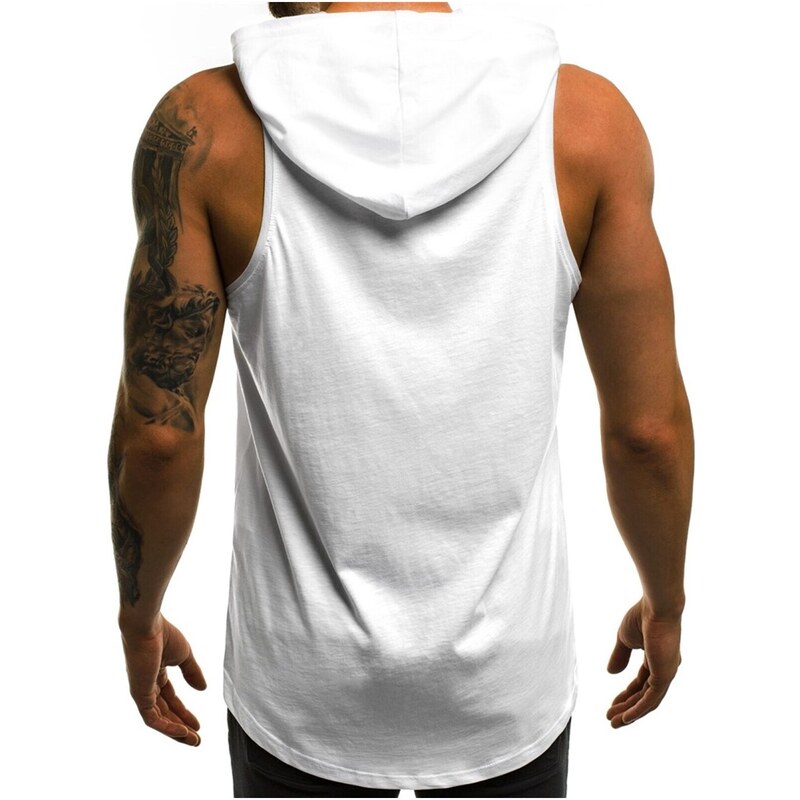 Madmext Athlete with a white hoodie 2649