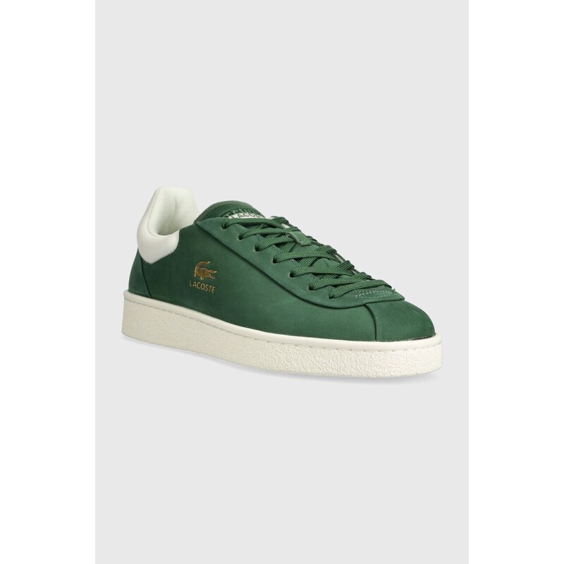 Sneakers boty Lacoste Baseshot Premium Leather zelená barva, 47SMA0040