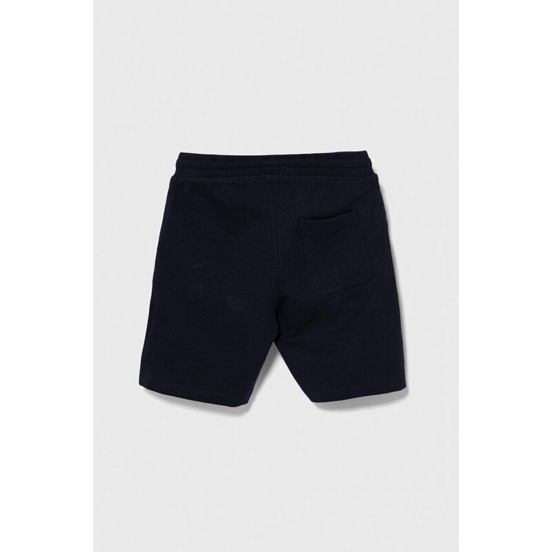 Dětské bavlněné šortky Pepe Jeans NEW EDDIE SHORT tmavomodrá barva, nastavitelný pas