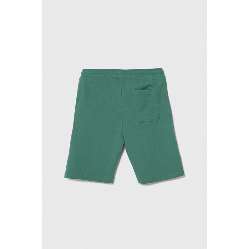 Dětské bavlněné šortky Pepe Jeans NEW EDDIE SHORT zelená barva, nastavitelný pas