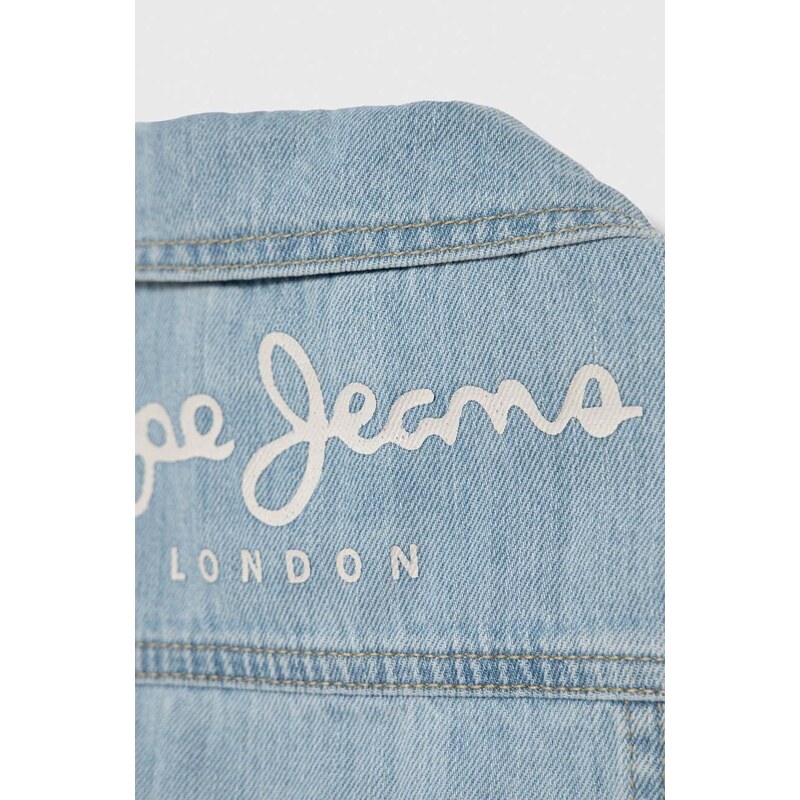 Bavlněná džínová bunda Pepe Jeans ISA JACKET JR