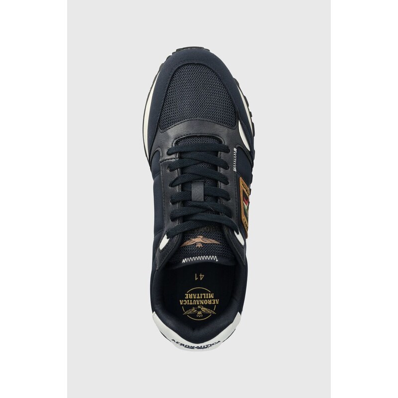 Sneakers boty Aeronautica Militare tmavomodrá barva, SC275CT3331