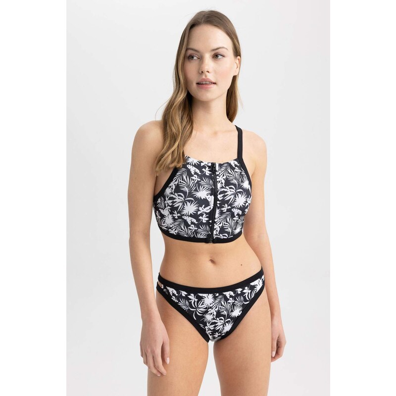 DEFACTO Printed Bikini Top