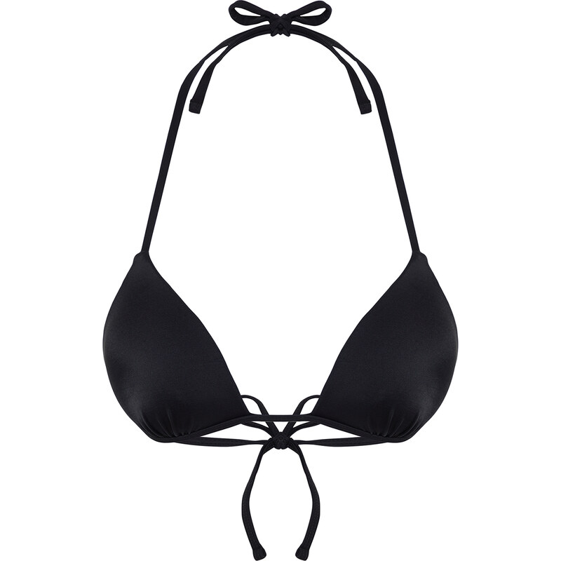 Trendyol Black Triangle Bikini Top