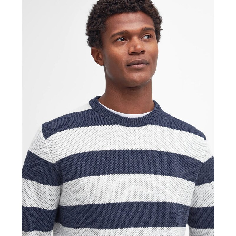 Barbour Craster Striped Crew Neck Jumper