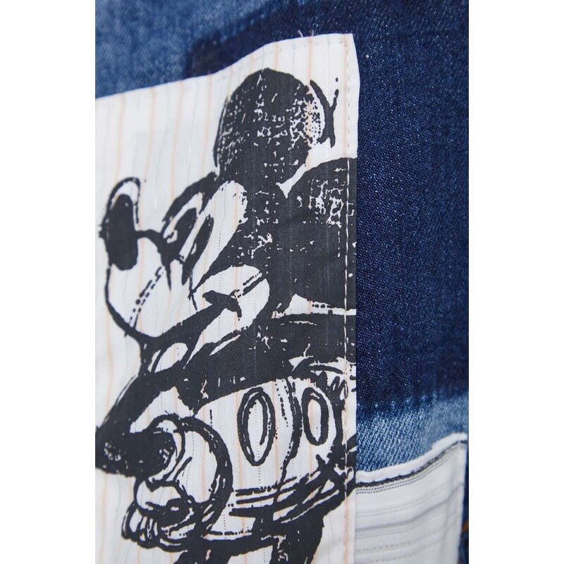 Džínová bunda Desigual x Disney WALTER dámská, přechodná, 24SWED40