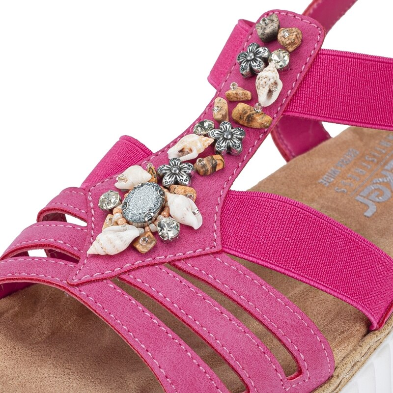 Dámské sandály RIEKER 63249-31 růžová