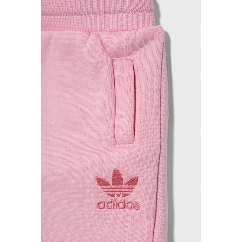 Kojenecká sada adidas Originals růžová barva