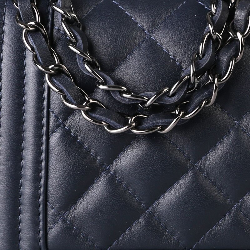 Modré dámské luxusní kožené kabelky Sofia