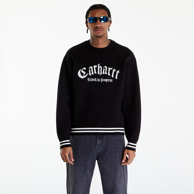 Pánský svetr Carhartt WIP Onyx Sweater UNISEX Black/ Wax