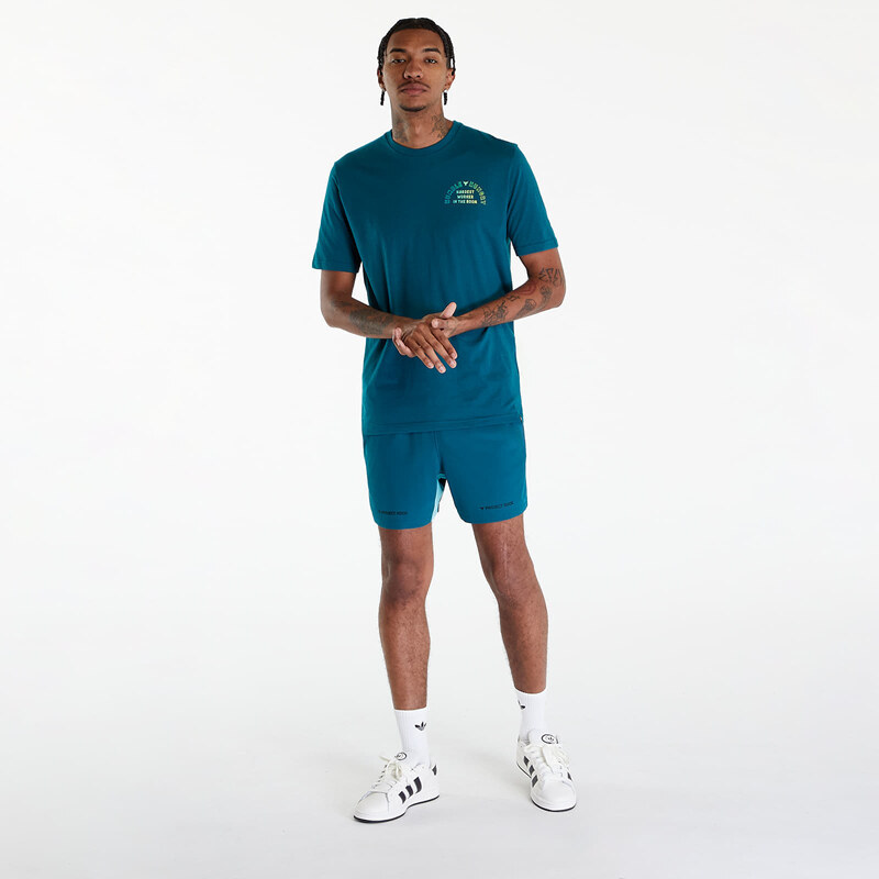 Pánské tričko Under Armour Project Rock H&H Graphic Short Sleeve T-Shirt Hydro Teal/ Radial Turquoise/ High-Vis Yellow