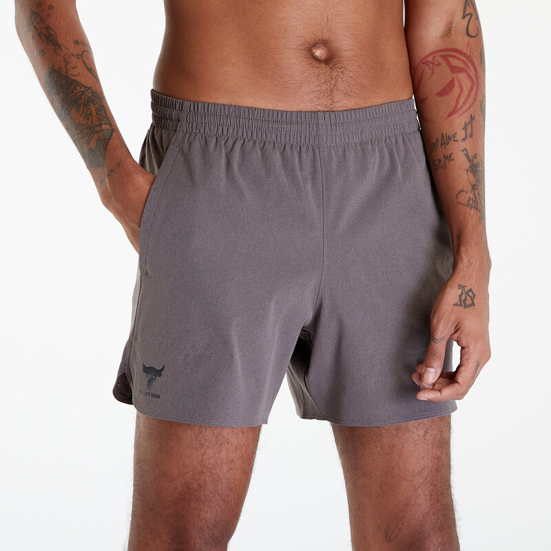 Pánské kraťasy Under Armour Project Rock Camp Short Fresh Clay/ Black