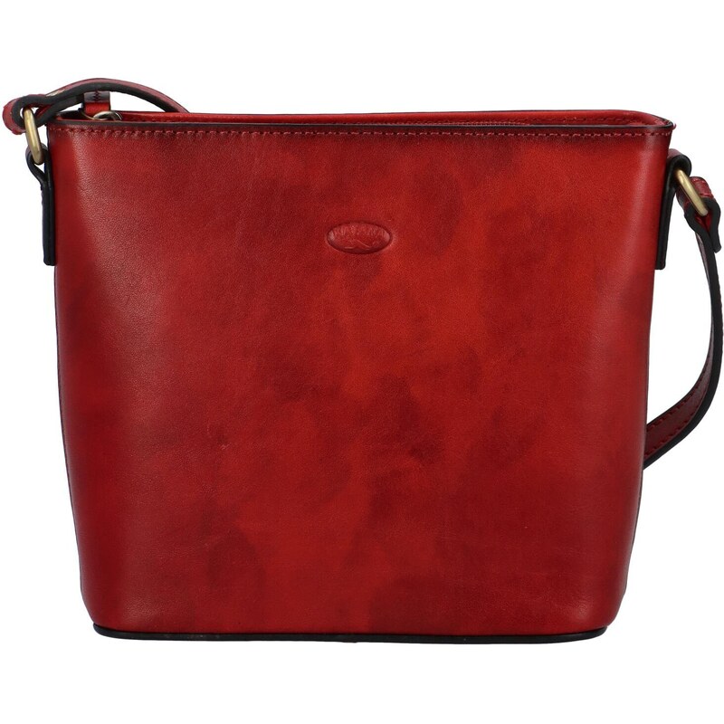 Dámská kožená crossbody/taška červená - Katana Gianta červená 89976271
