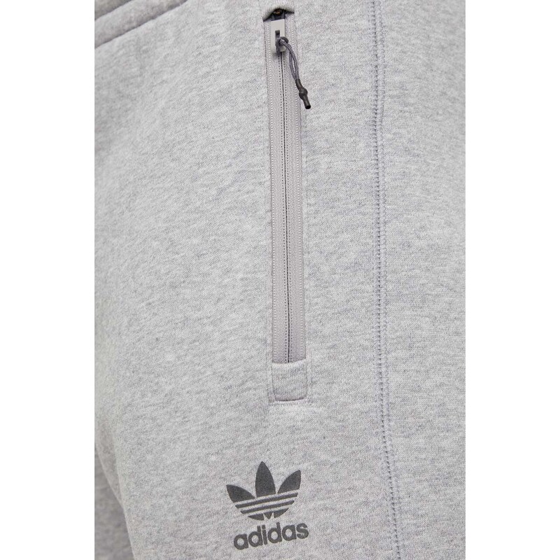 Tepláky adidas Originals šedá barva, melanžové, IZ3281