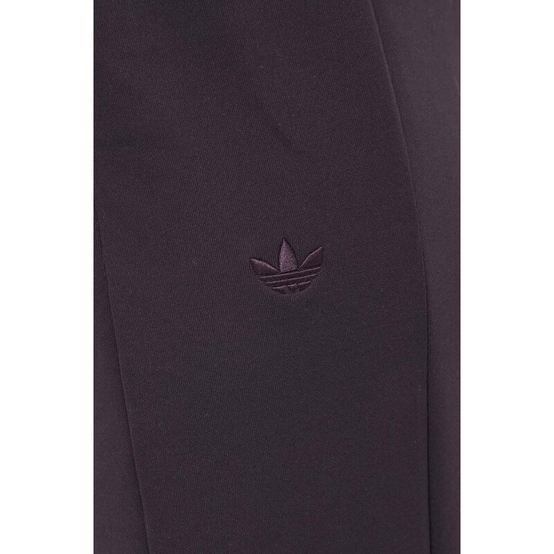Tepláky adidas Originals fialová barva, hladké, IS2673