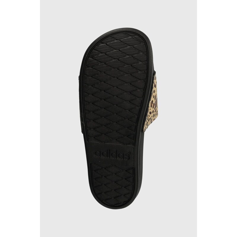 Pantofle adidas dámské, béžová barva, ID8502