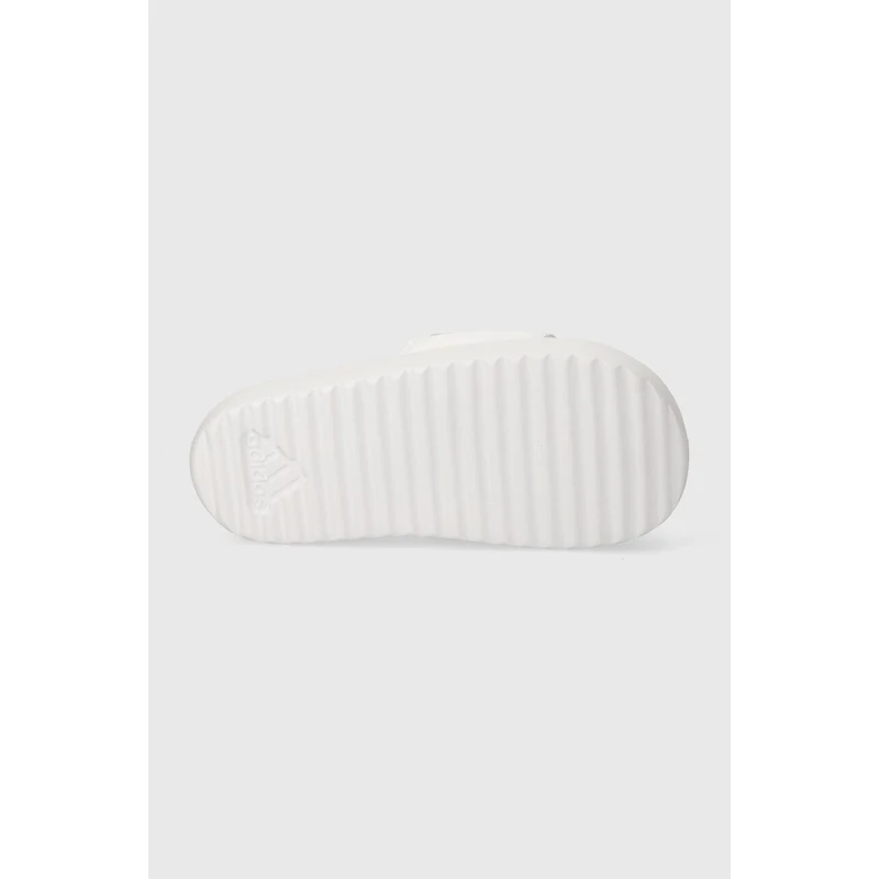 Pantofle adidas Adilette Platform dámské, bílá barva, na platformě, IE9703