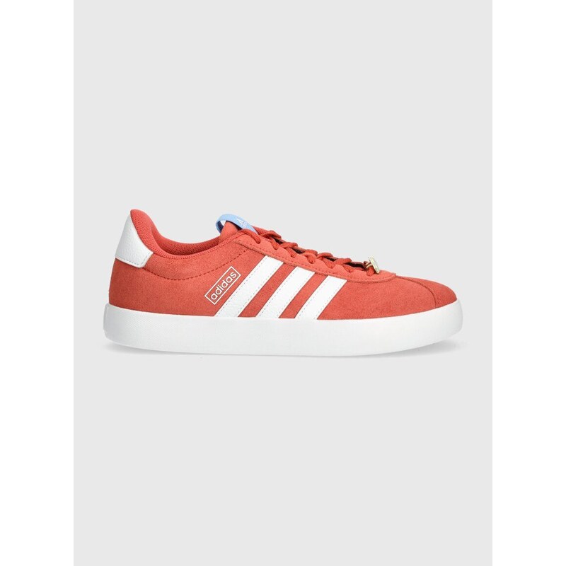 Kožené sneakers boty adidas VL COURT 3.0 oranžová barva, ID9073