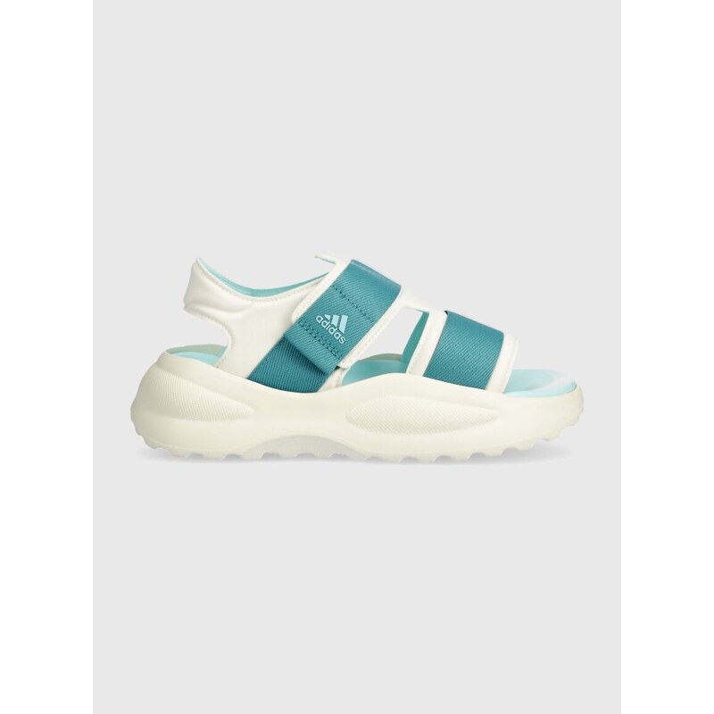 Dětské sandály adidas MEHANA SANDAL KIDS tyrkysová barva