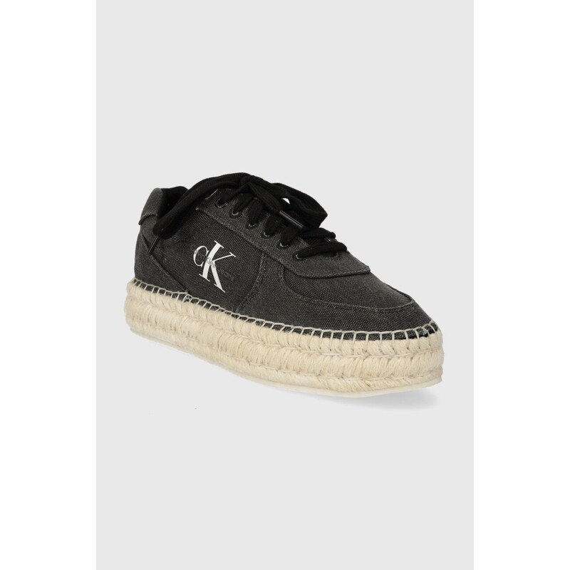 Espadrilky Calvin Klein Jeans ESPADRILLE SNEAKER CS BTW černá barva, na platformě, YW0YW01437