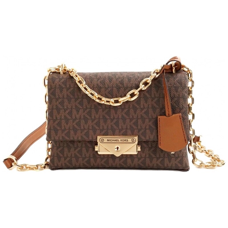 Michael Kors Cece small crossbody kabelka logo hnědá