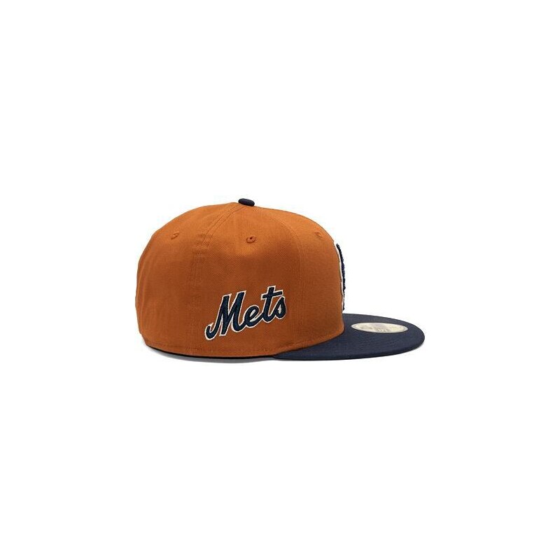 Kšiltovka New Era 59FIFTY MLB Boucle New York Mets Caramel Brown / Navy / Stone