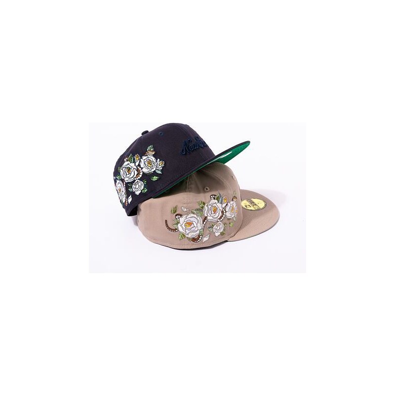 Kšiltovka New Era 59FIFTY Flower Icon Ash Brown