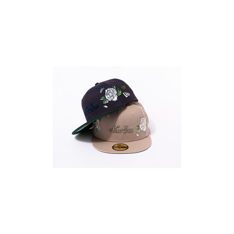 Kšiltovka New Era 59FIFTY Flower Icon Ash Brown