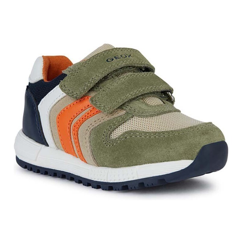 Dětské sneakers boty Geox ALBEN zelená barva