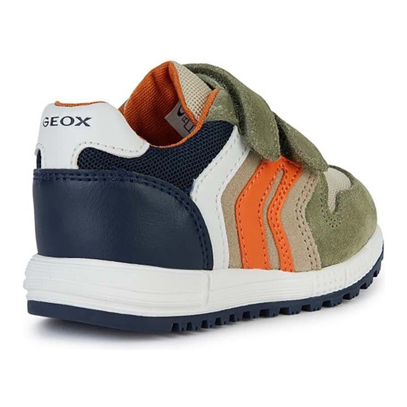 Dětské sneakers boty Geox ALBEN zelená barva