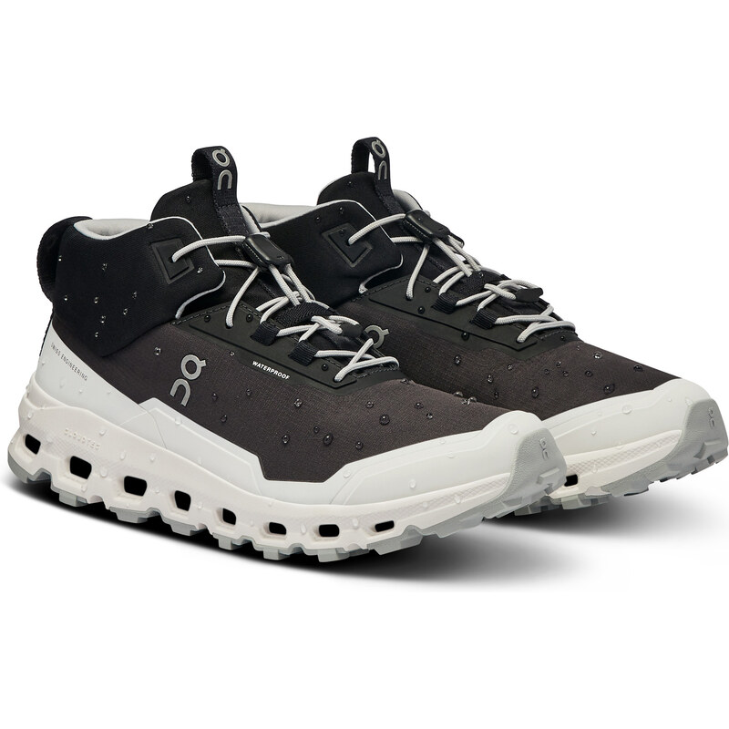 Juniorské boty On Running Cloudhero Mid Waterproof - Black/White