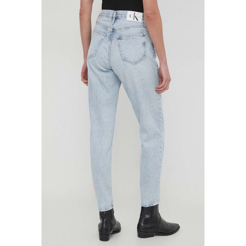 Džíny Calvin Klein Jeans Mom Jean dámské, high waist