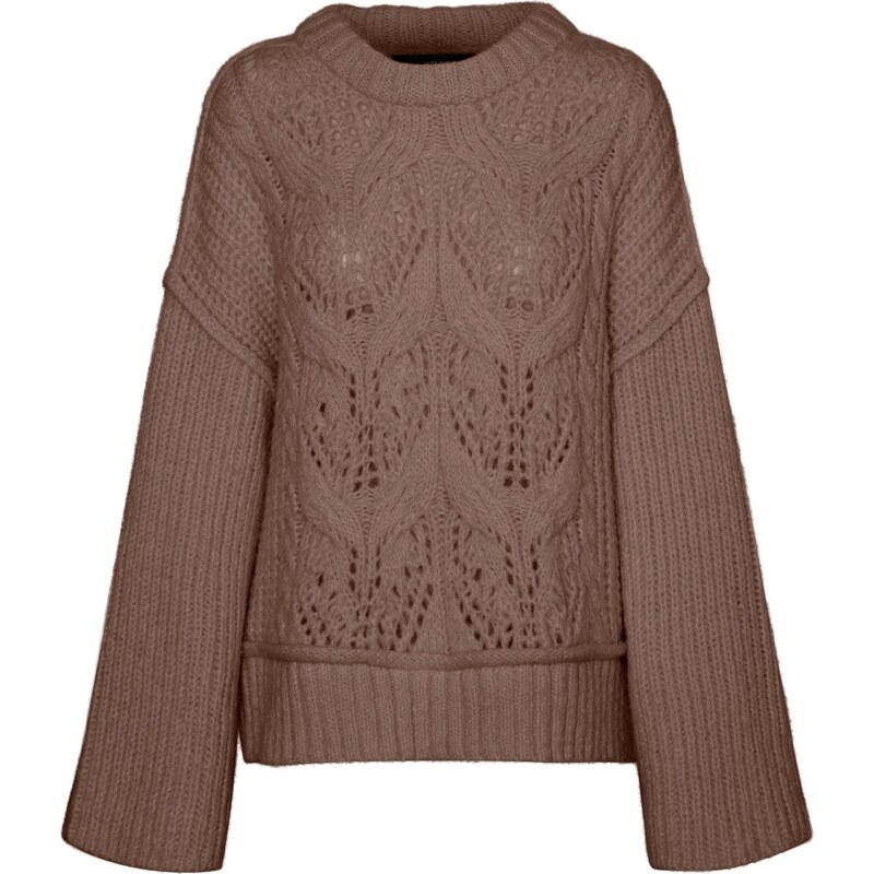 VERO MODA Svetr MORNA hnědá 109495828
